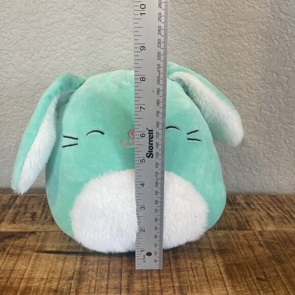 Sammy Bunny 8” SQUISHMALLOW Easter 2021 - Mint Green with Fur/fuzzy tummy - Picture 8 of 9